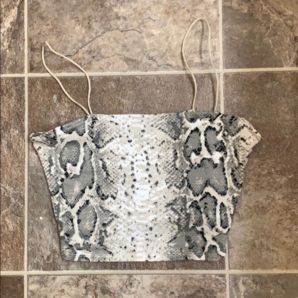 Snake print cami